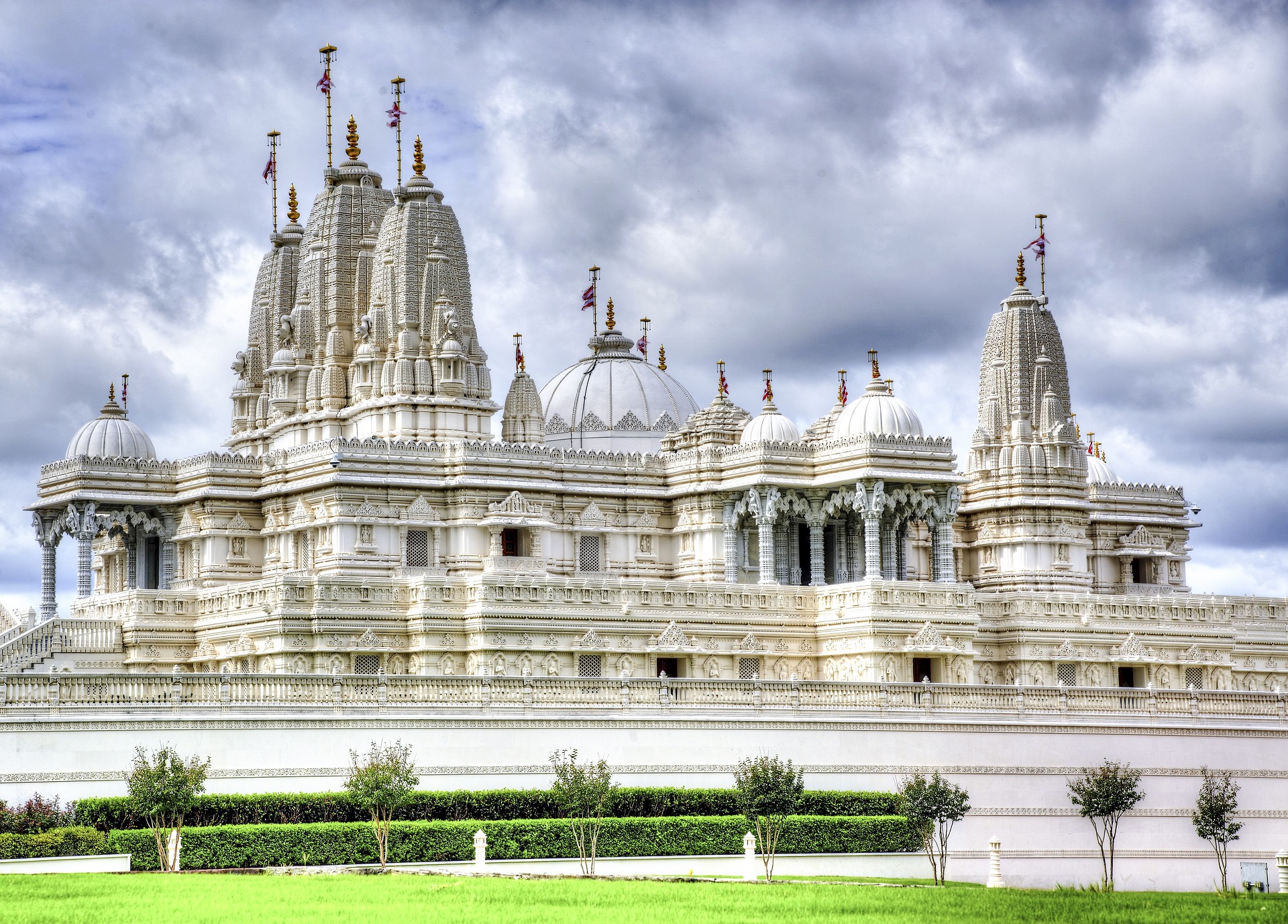 Hindu Temple Background Design