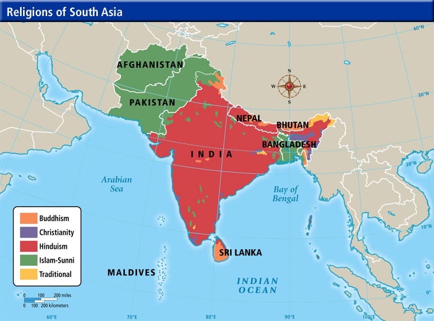 Религиозная карта индии